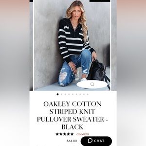 Vici Oakley Striped Sweater